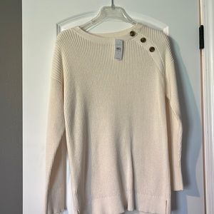 NWT cream loft sweater